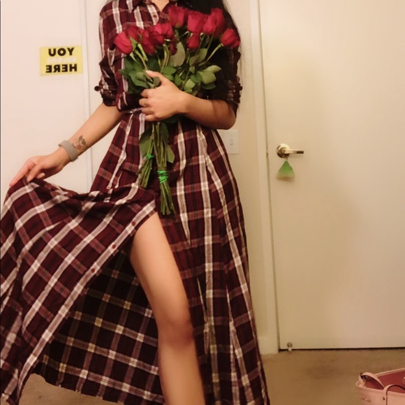 Zara Dresses & Skirts - Plaid shirt dress